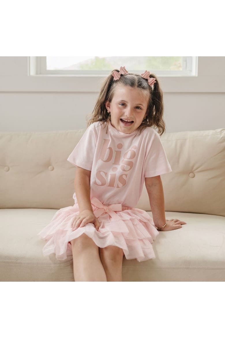 Big Sis Short Sleeve T-Shirt, Alternate, color, Ballet Pink