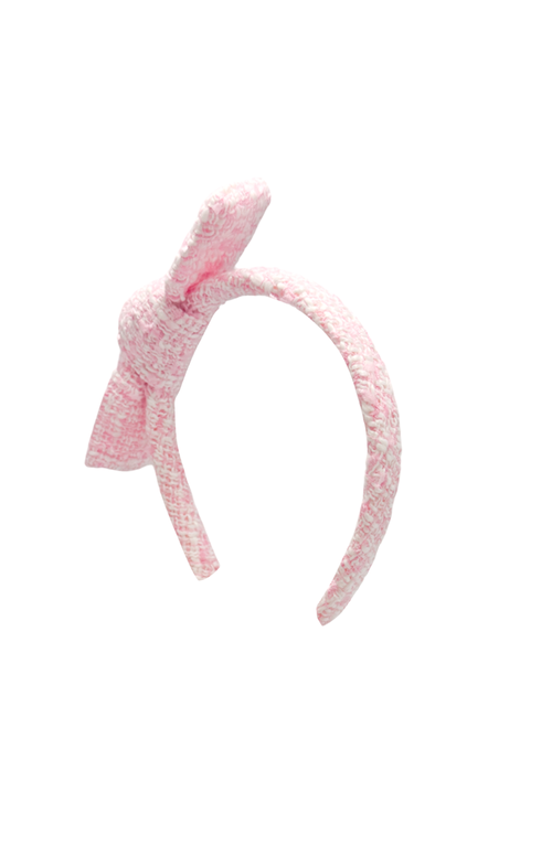 Bits & Bows Tweed Girls' Bow Headband In Multi
