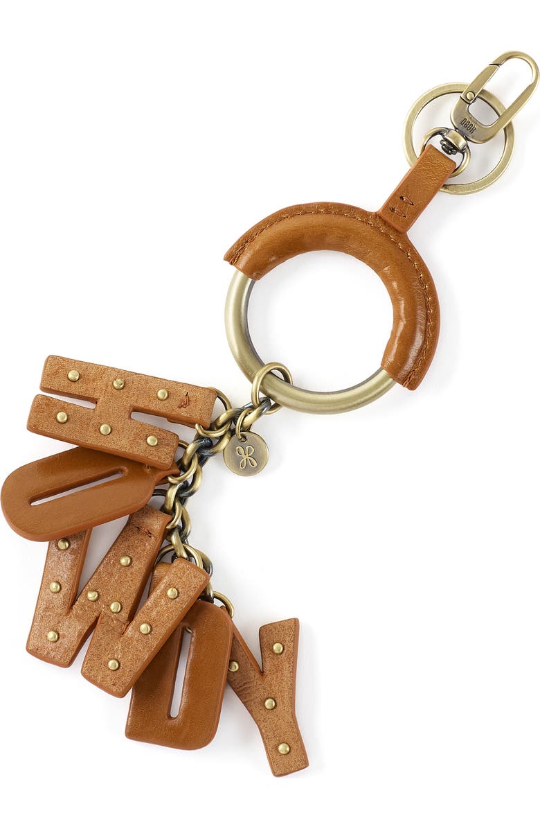 HOBO Howdy Charm Key Fob, Main, color, Truffle
