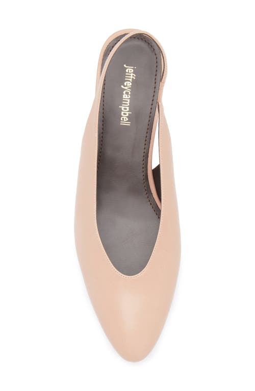 Jeffrey Campbell Snoop Slingback Wedge Pump In Light Pink