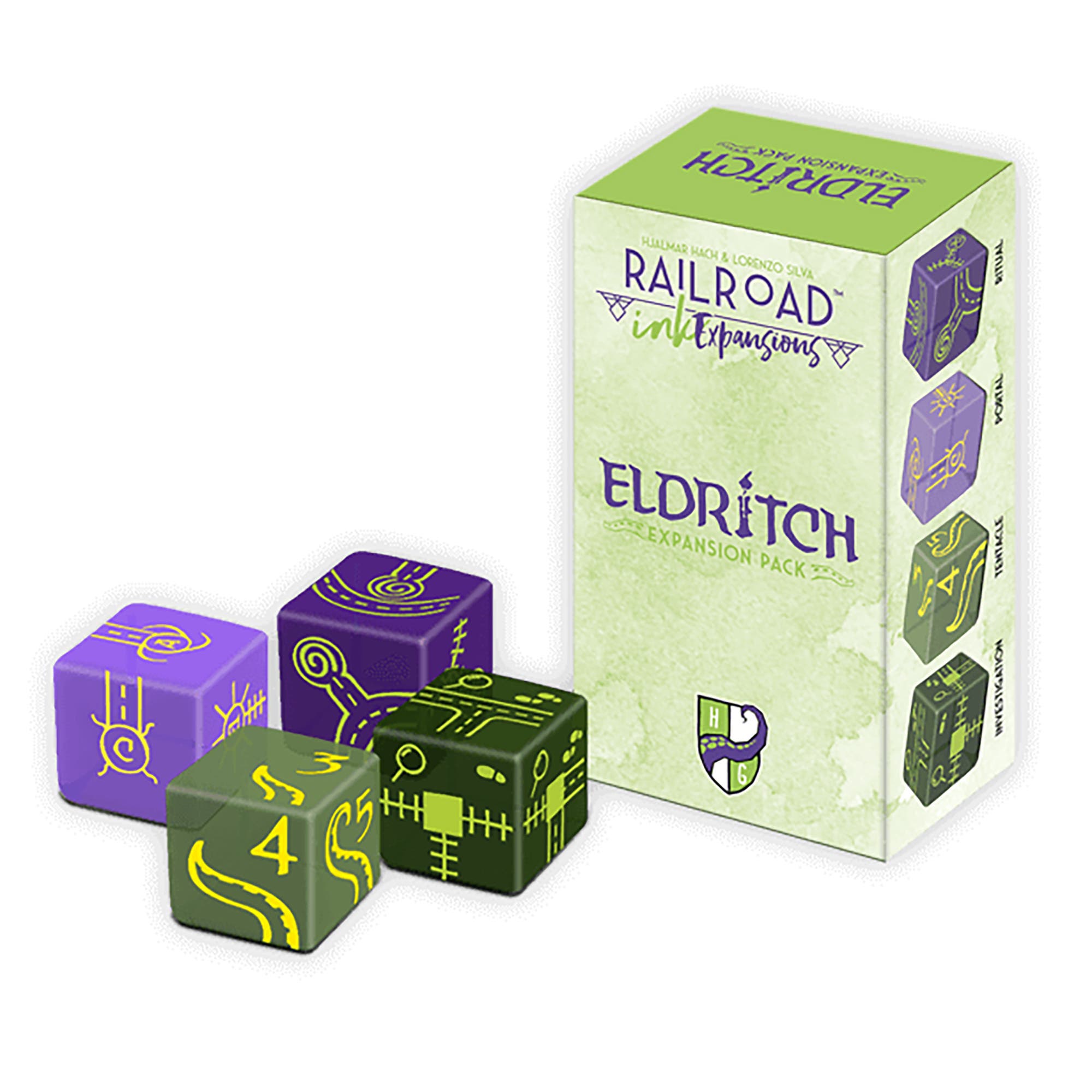 Horrible Guild Railroad Ink Eldritch Expansion Pack, 1+ Players in Multicolored 