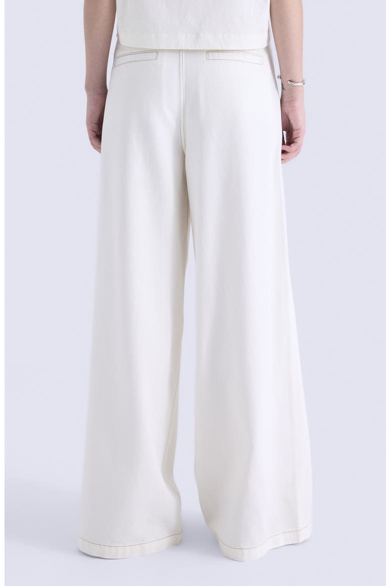 Delphine Wide Leg Jeans, Alternate, color, OFF-WHITE