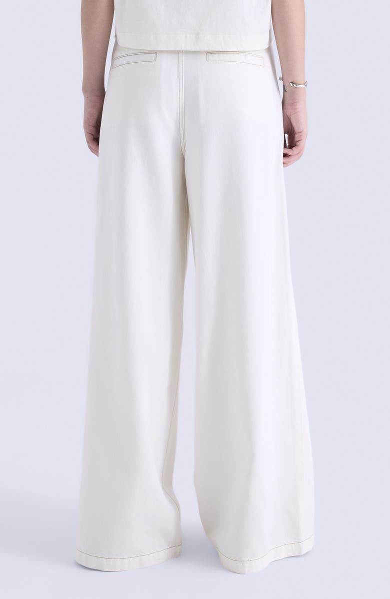 Pistola Delphine Wide Leg Jeans, Alternate, color, Off-White