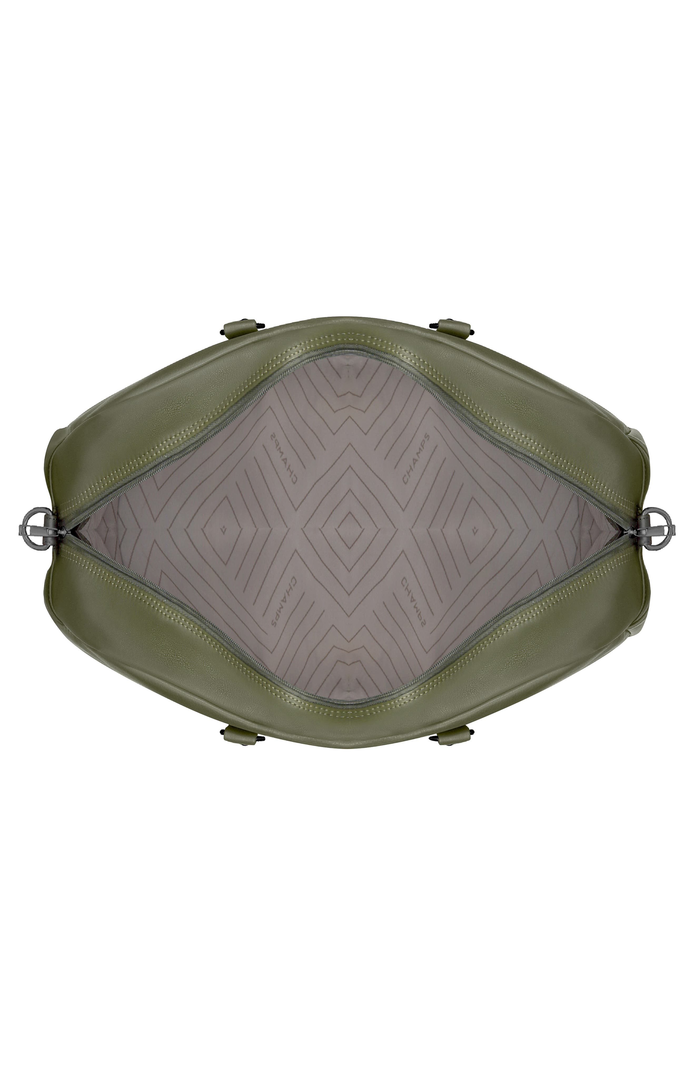 CHAMPS Onyx Leather Duffel Bag, Alternate, color, Khaki