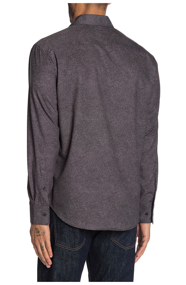 CONSTRUCT Slim Fit Abstract Print 4 Way Stretch Long Sleeve Shirt, Alternate, color,