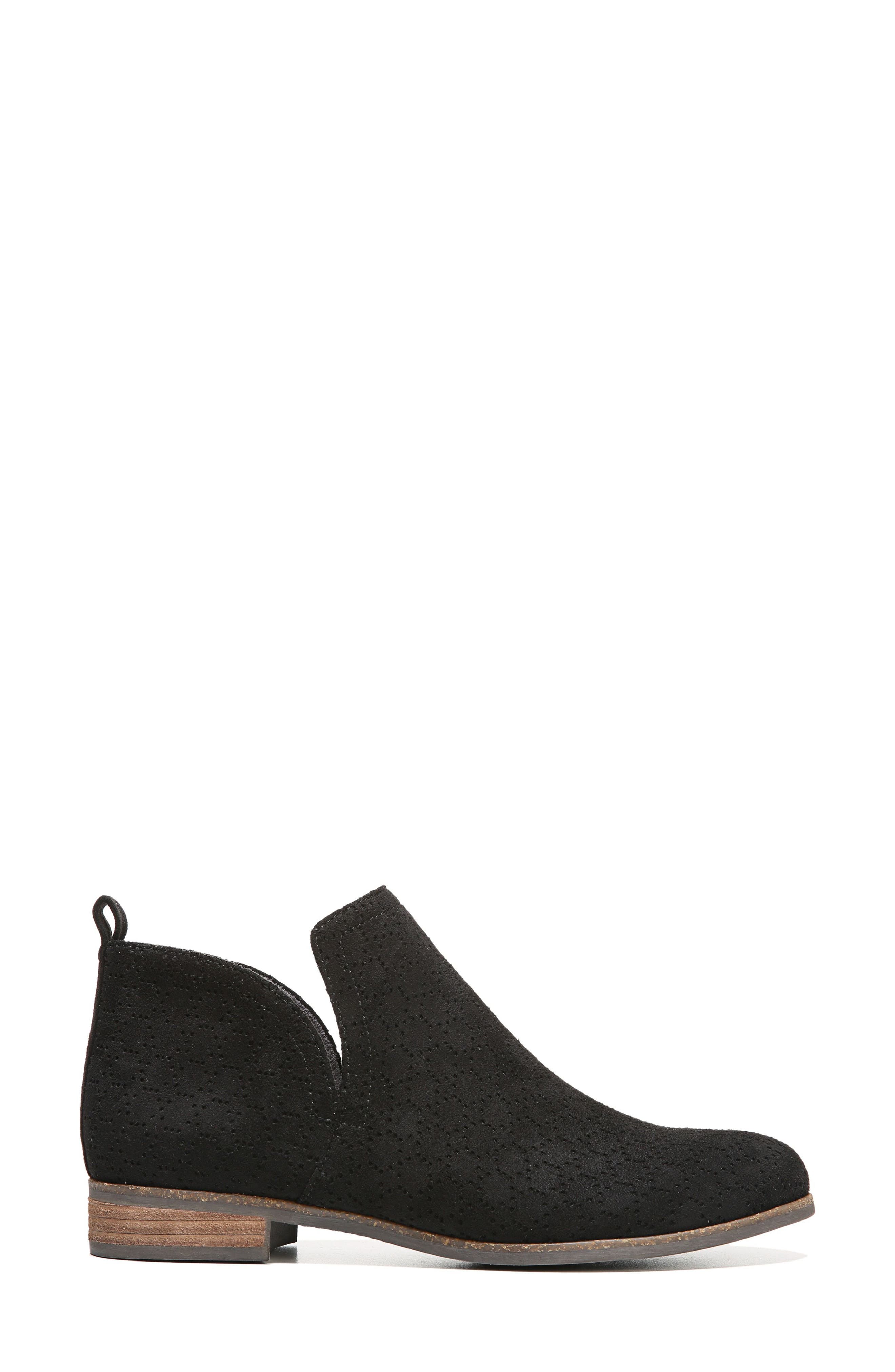 Rate Perforated Bootie, Alternate, color, BLACK FABRIC