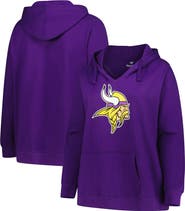FANATICS Women's Fanatics Purple Minnesota Vikings Plus Size V-Neck Pullover Hoodie