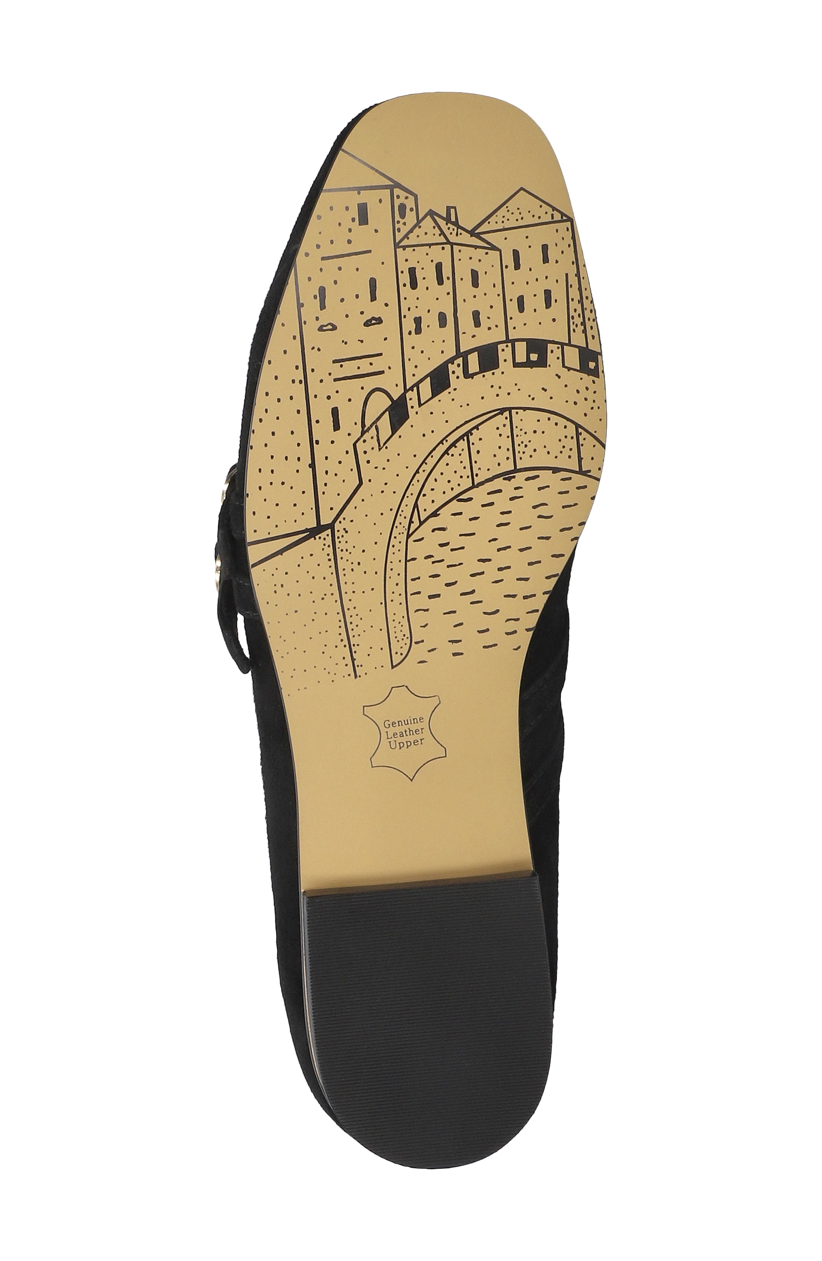 Bella Vita Davenport Double Strap Mary Jane, Alternate, color, Black Suede Leather