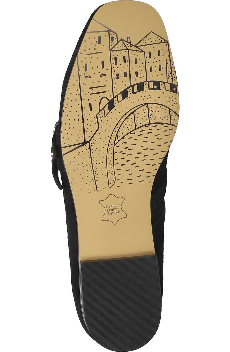 Bella Vita Davenport Double Strap Mary Jane, Alternate, color, Black Suede Leather