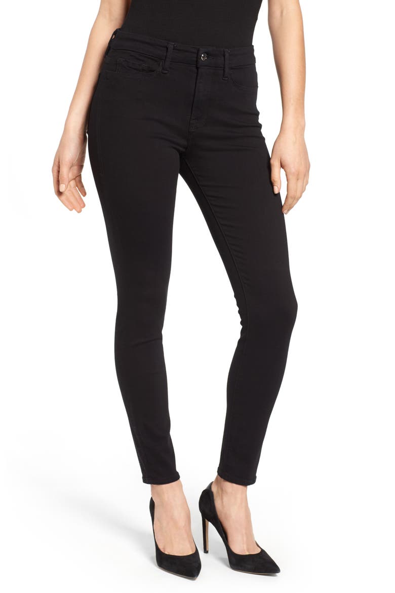 Good Legs High Rise Skinny Jeans, Main, color, BLACK