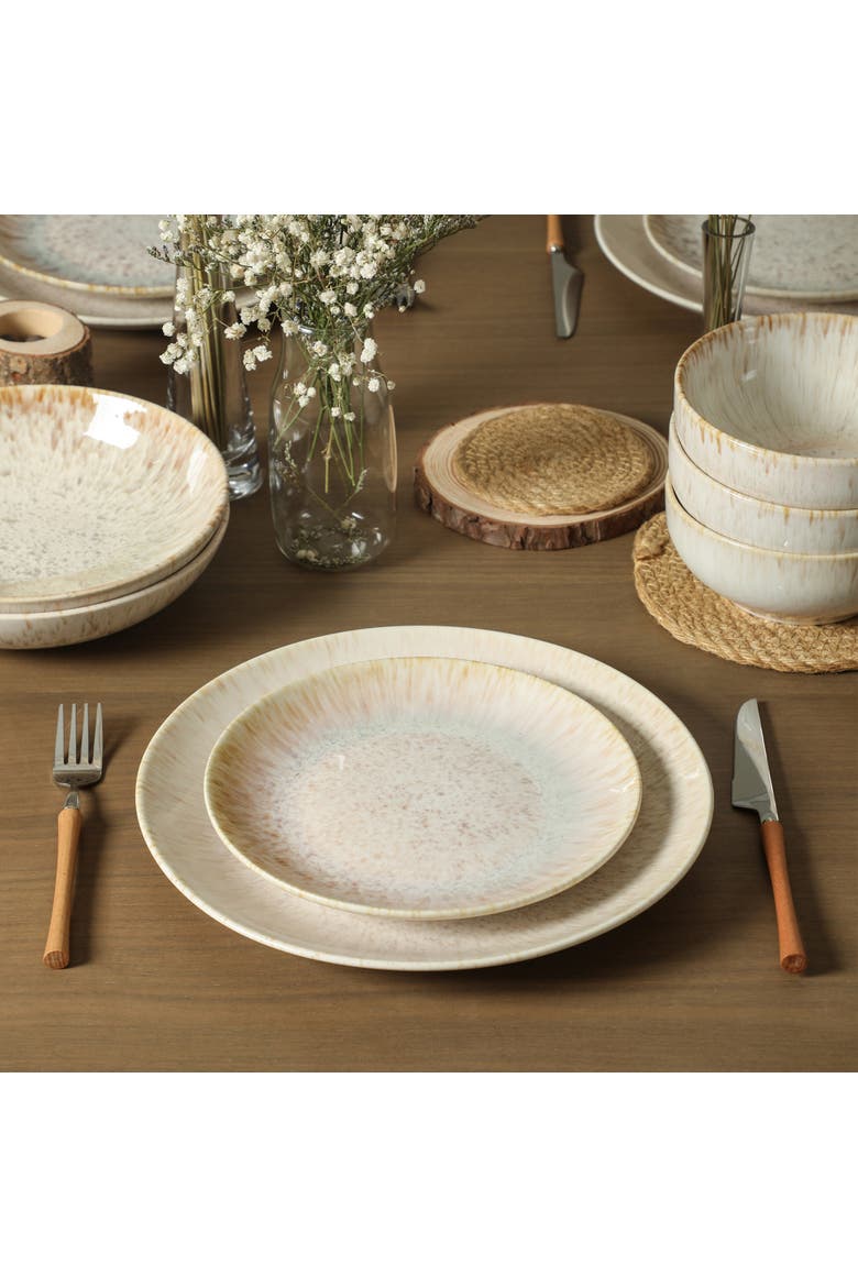 Riley 32-Piece Dinnerware Set Stoneware, Service for 8, Alternate, color, Sand