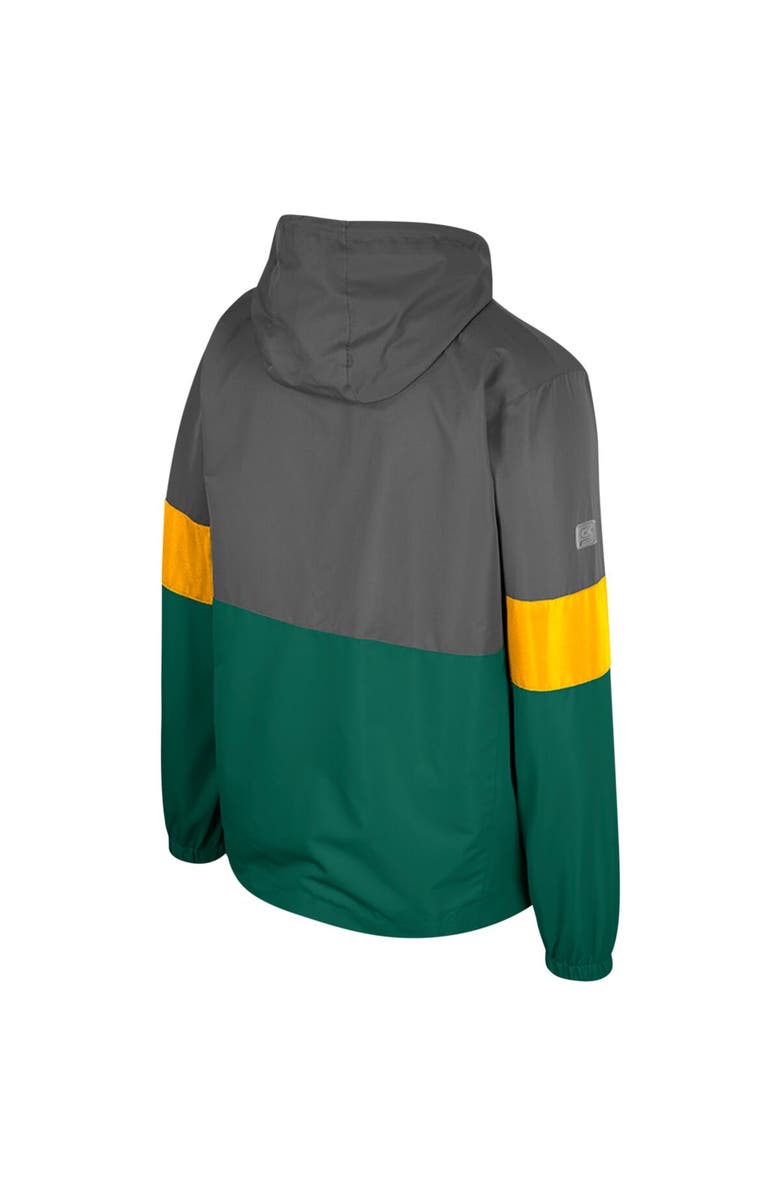 COLOSSEUM Men's Colosseum Charcoal Baylor Bears Miles Full-Zip Hoodie Jacket, Alternate, color, Charcoal