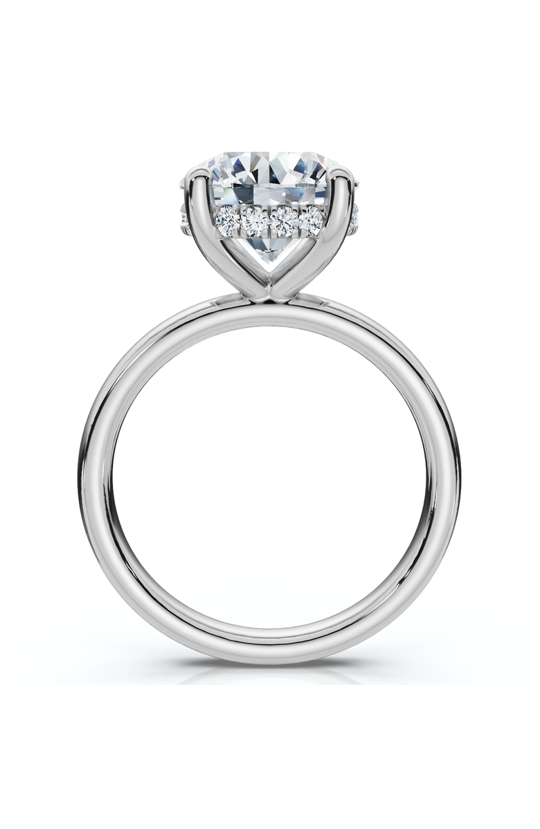 Bliss Diamond Certified 3 1/10Ct Hidden Halo Diamond Engagement Ring 14k Gold Lab Grown, Alternate, color, 14K White Gold