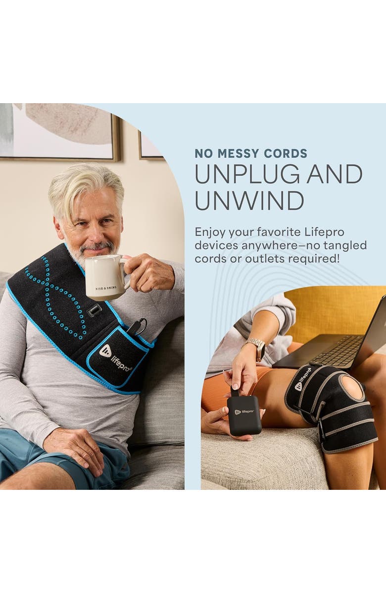 Lifepro 15000mAh Portable Power Bank for AllevaRed & BioRecover USB C & 12V DC Output, Alternate, color, Black