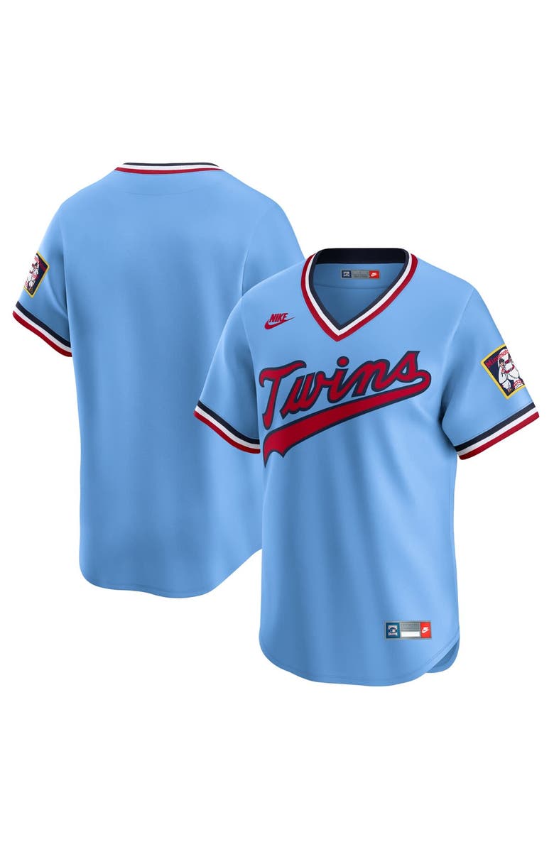 Nike Men's Nike Light Blue Minnesota Twins Cooperstown Collection Limited Jersey, Main, color, Light Blue