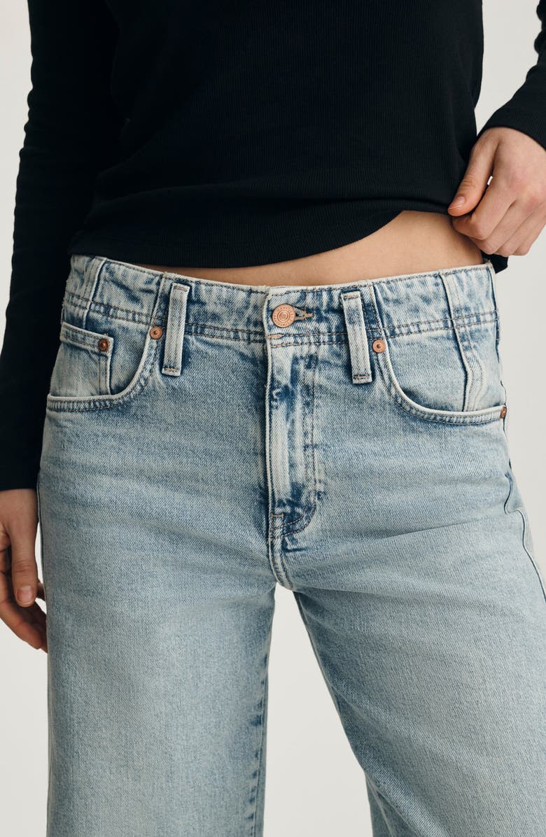 Mavi Jeans Nica Twist Seam High Waist Barrel Jeans, Alternate, color,