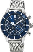 PORSAMO BLEU Brandon Chronograph Mesh Strap Watch, 44mm