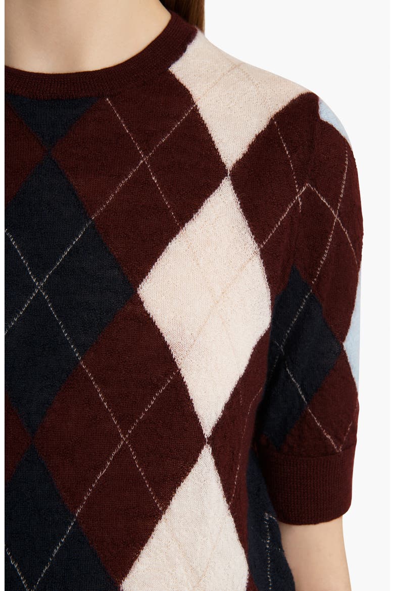Anders Argyle Cashmere & Mohair Sweater, Alternate, color, MERLOT MULTI