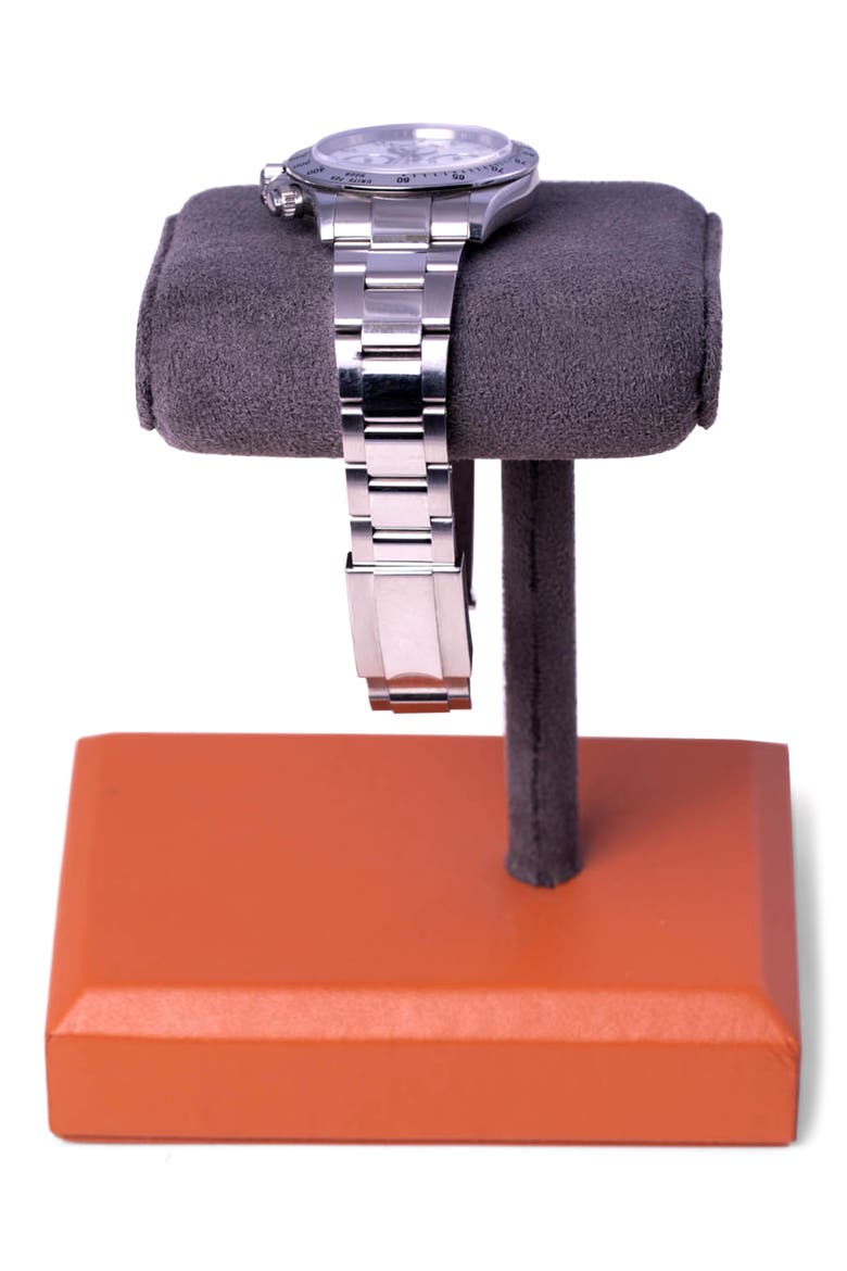 Leather Watch Display Stand, Alternate, color, MATTE BROWN