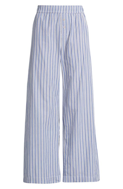 Open Edit Cotton Boxer Pants In Blue