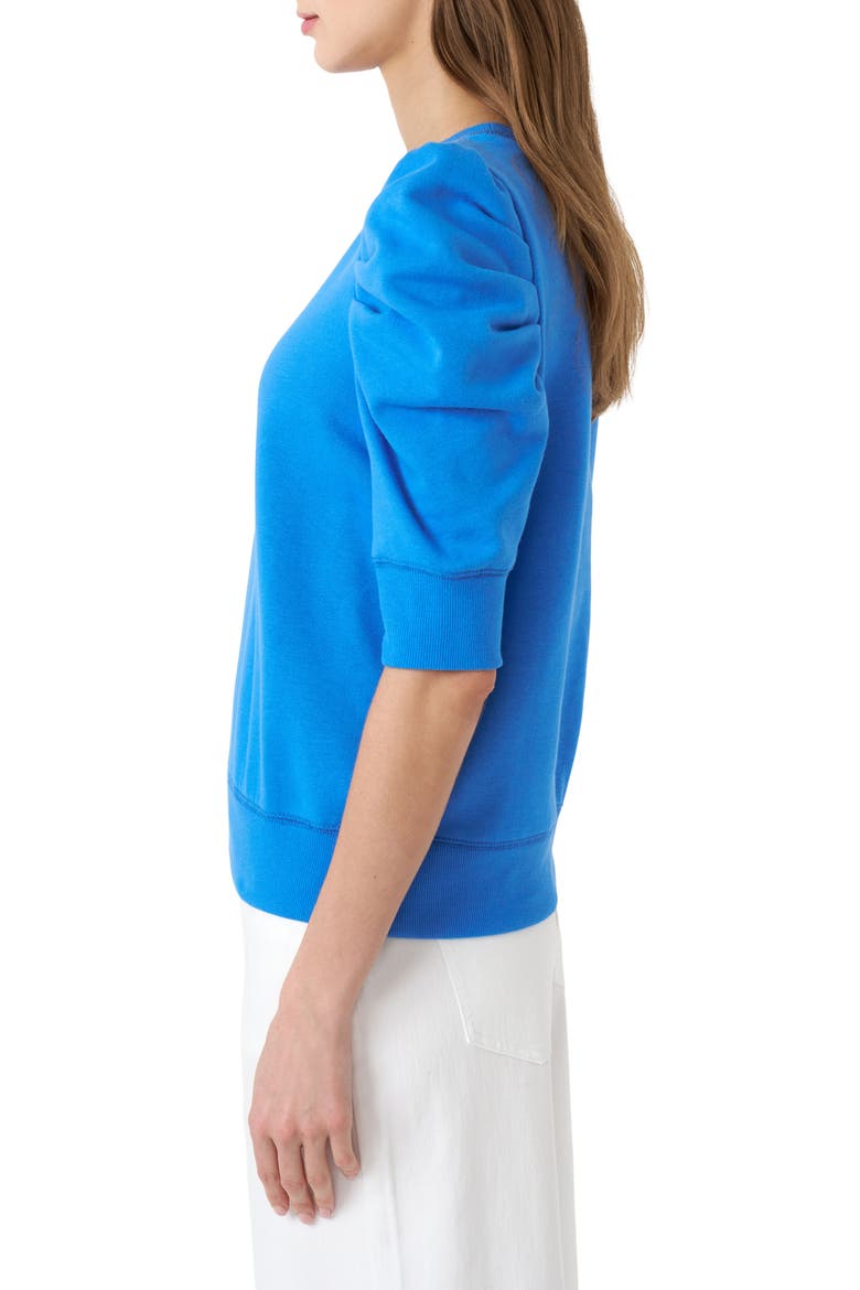 Janine Puff Sleeve Sweatshirt, Alternate, color, PALACE BLUE