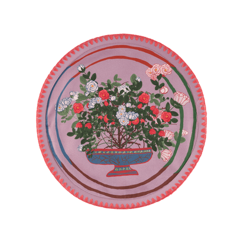 Sophie Williamson Design La Vie En Rose Set-of-six Cotton Placemats In Multi