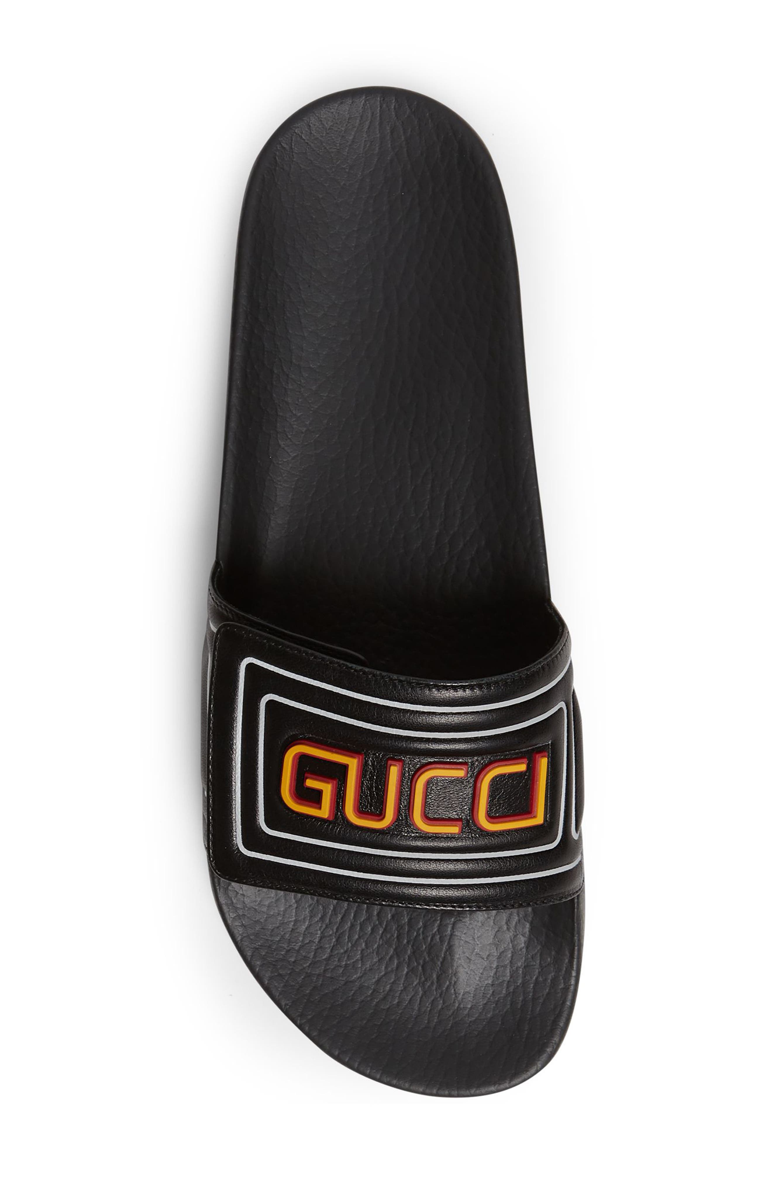 Gucci Logo Slide Sandal, Alternate, color, 