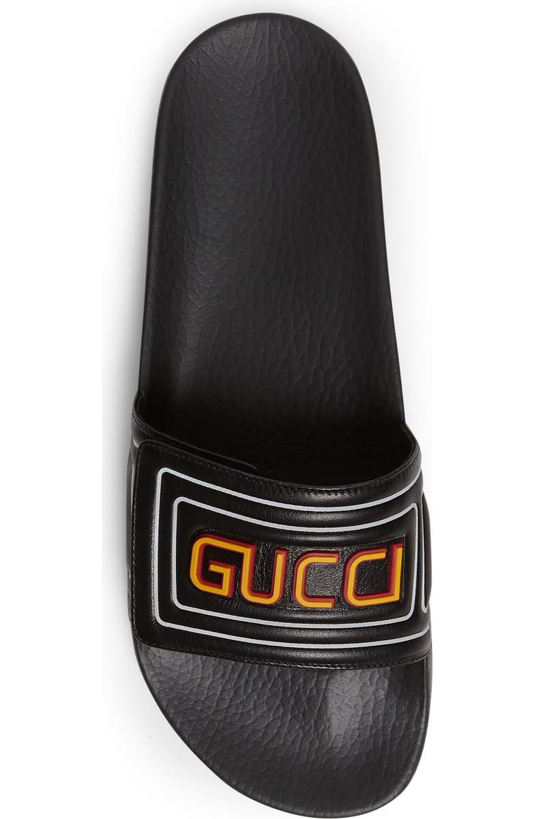 Gucci Logo Slide Sandal, Alternate, color,