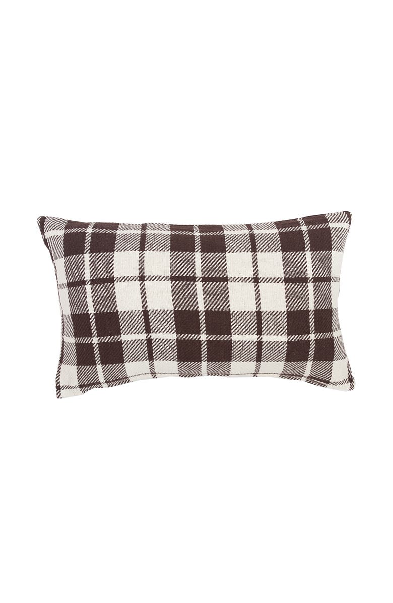 C&F Home Sheridan Woven Plaid Pillow, Main, color, Brown