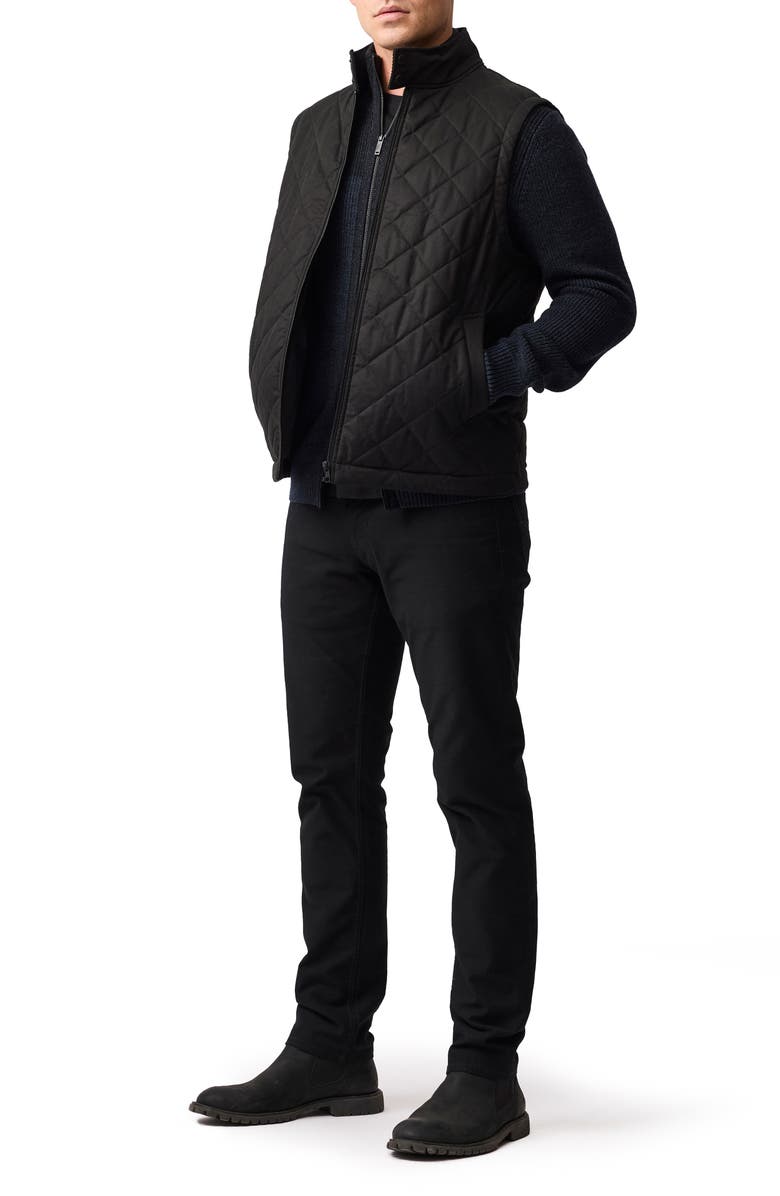 Rodd & Gunn Newall Merino Wool Zip Cardigan, Alternate, color, Eclipse