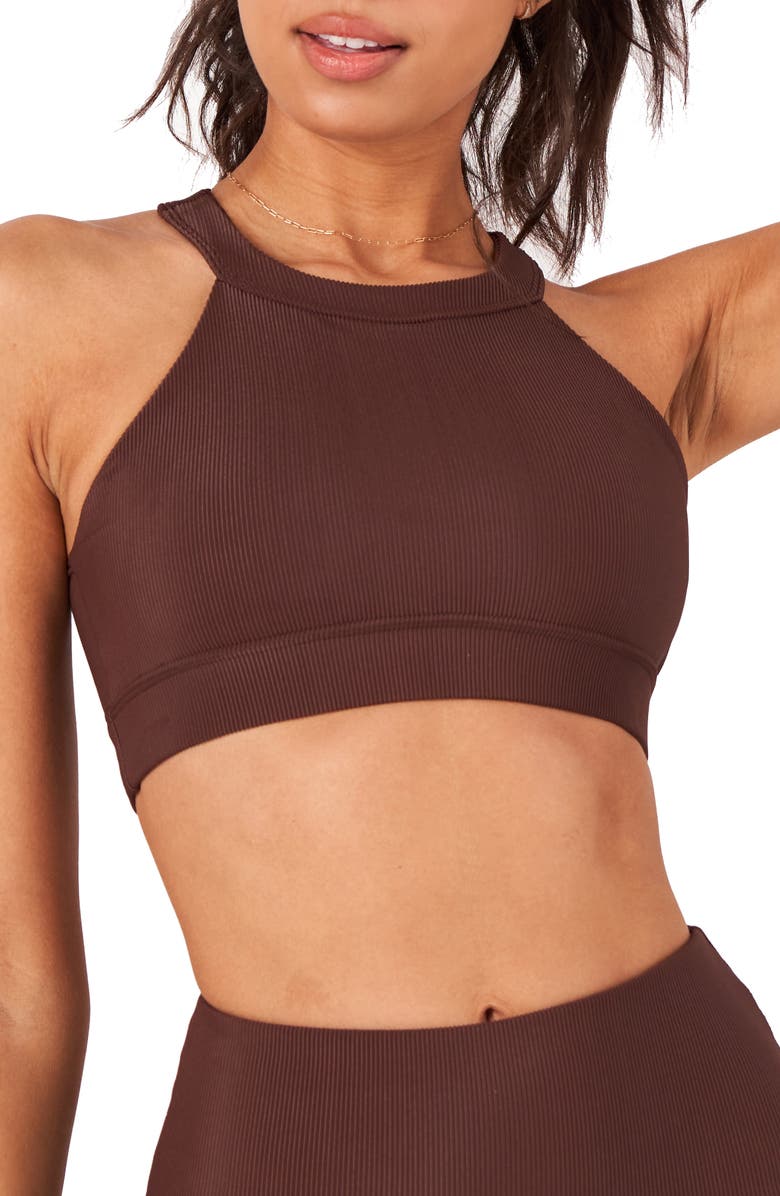 Onzie High Neck Crop Bra Top, Main, color,