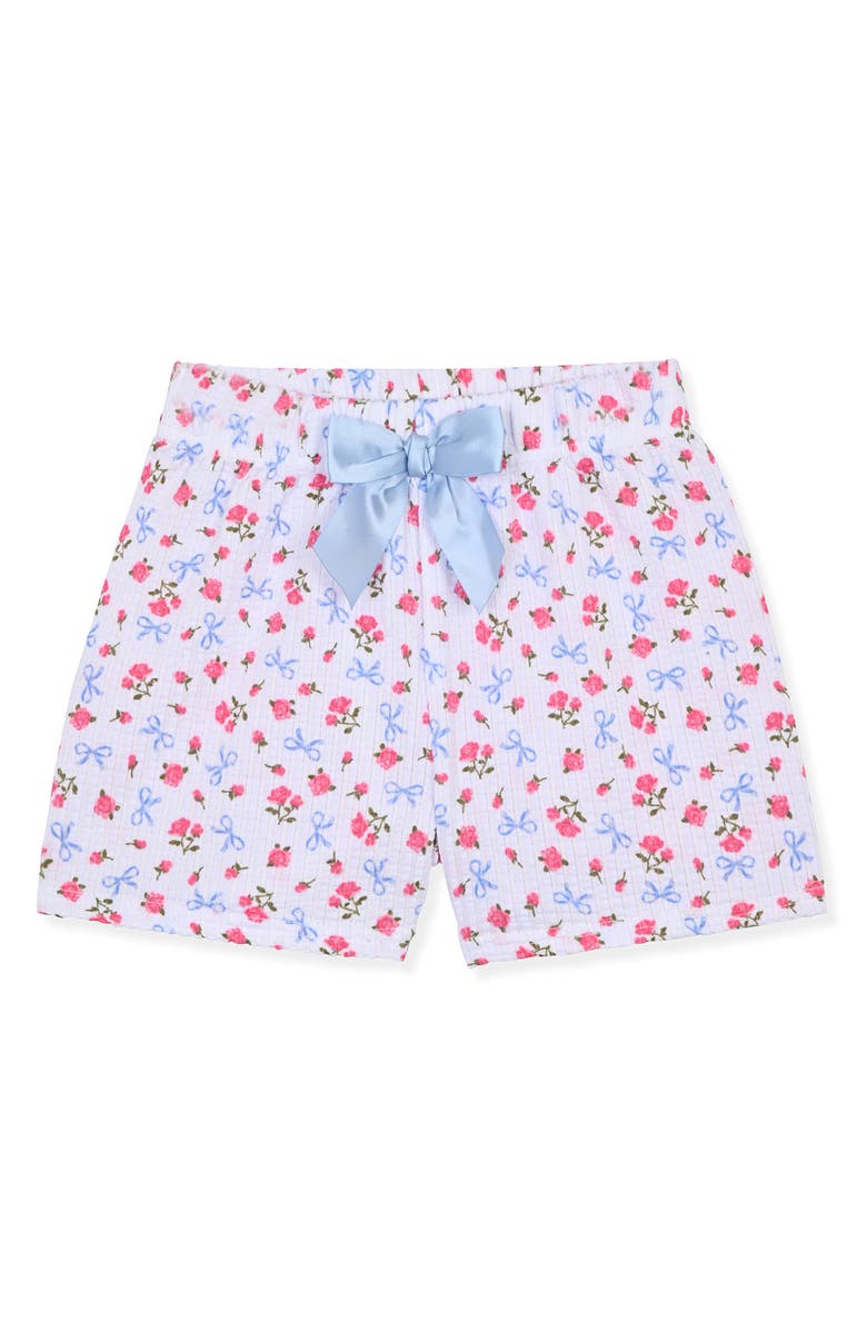 SLEEP ON IT Two-Piece Coat Short Pajamas & Scrunchie Set, Alternate, color, Blue