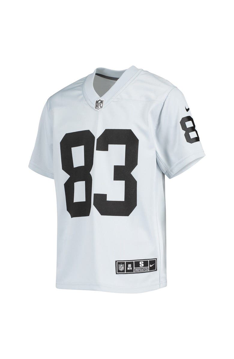 Nike Youth Nike Darren Waller Silver Las Vegas Raiders Inverted Team Game Jersey, Alternate, color,