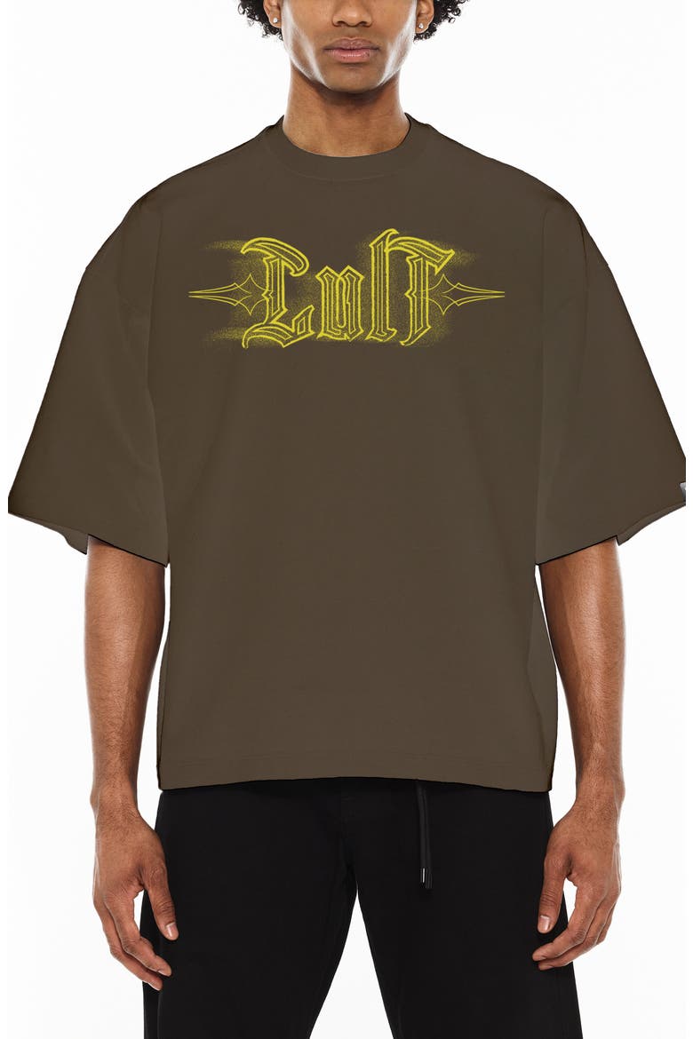 Boxy Fit Logo Graphic T-Shirt, Main, color, SAGE
