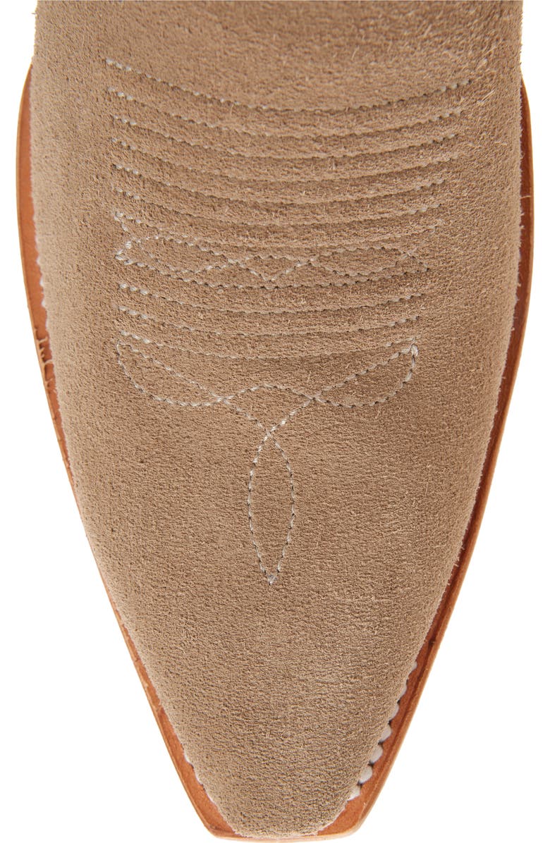 Tecovas The Annie Eyelet Suede Western Boot, Alternate, color, Taupe
