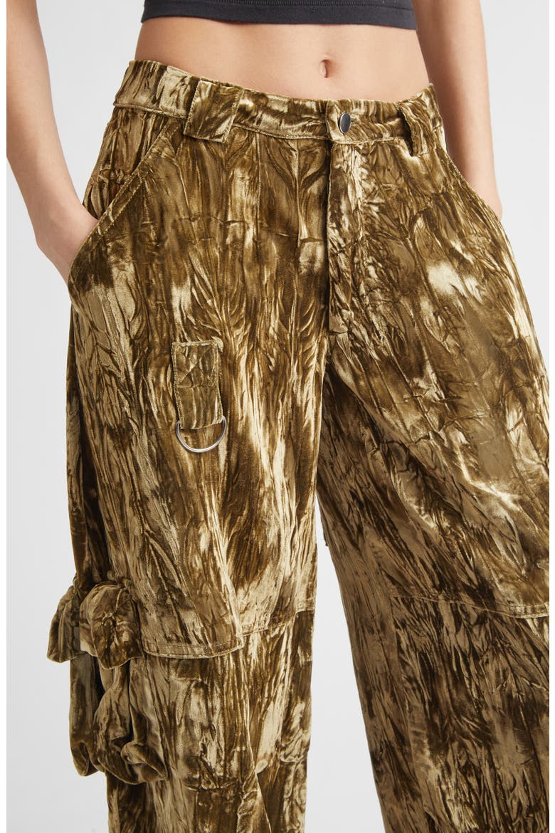 Wide Leg Cargo Pants, Alternate, color, MOSS