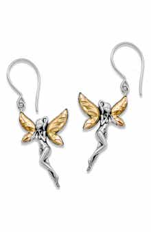 SAMUEL B. 18K Gold & Sterling Silver Fairie Drop Earrings