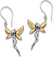 SAMUEL B. 18K Gold & Sterling Silver Fairie Drop Earrings