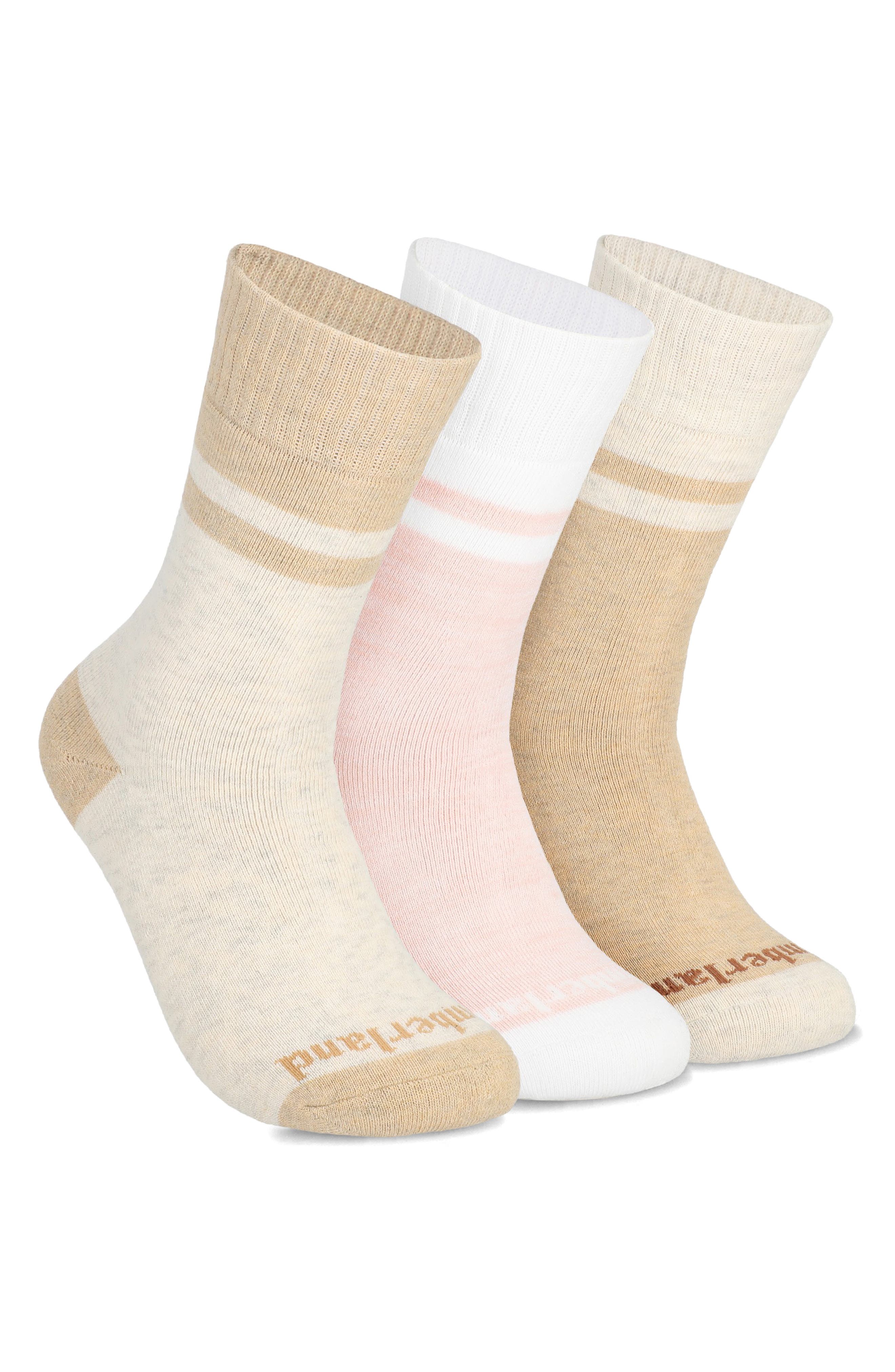 Assorted Pack of 3 Stripe Crew Socks
