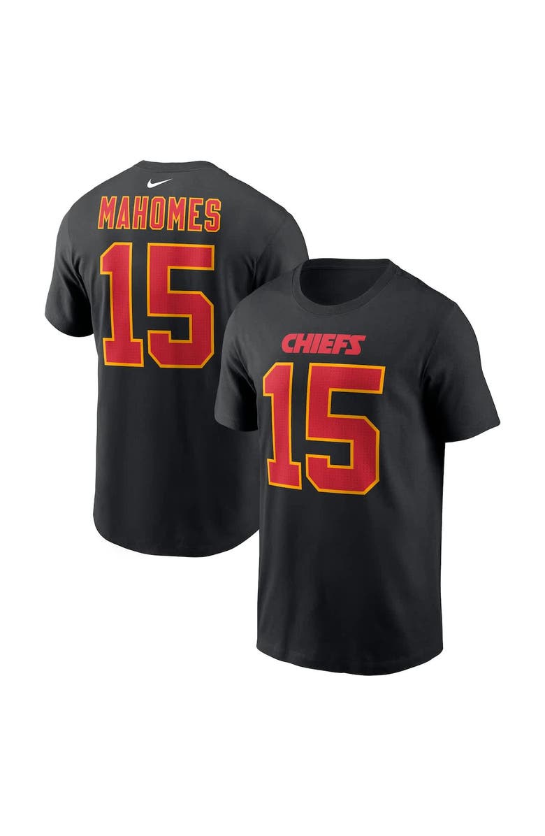 Nike Men's Nike Patrick Mahomes Black Kansas City Chiefs Carbon Name & Number T-Shirt, Main, color, Black