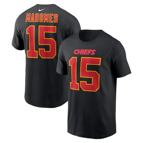 Men's Nike Patrick Mahomes Black Kansas City Chiefs Carbon Name & Number T-Shirt