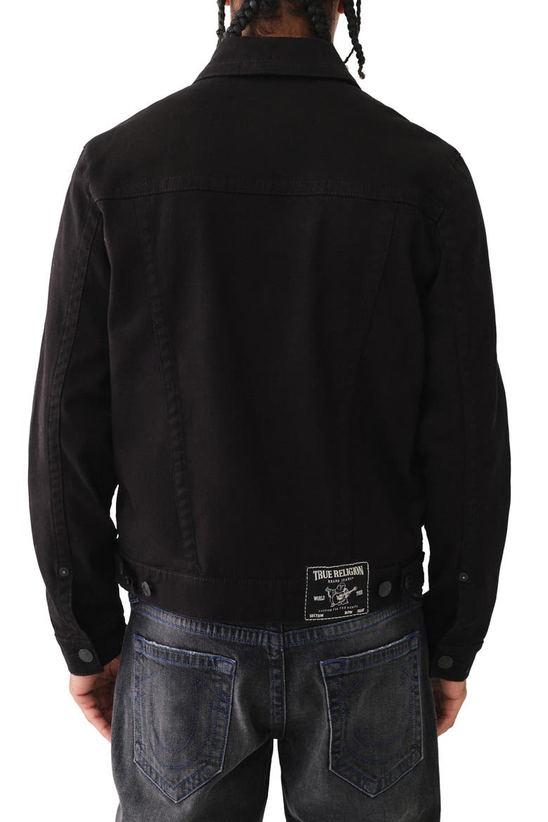 Denim Trucker Jacket, Alternate, color, BODY RINSE BLACK