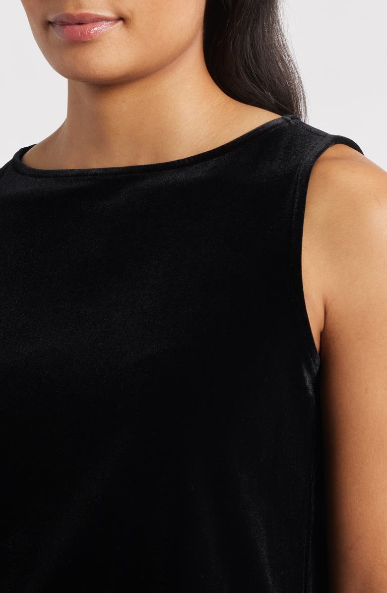 Anne Klein Boat Neck Shell, Alternate, color, Anne Black