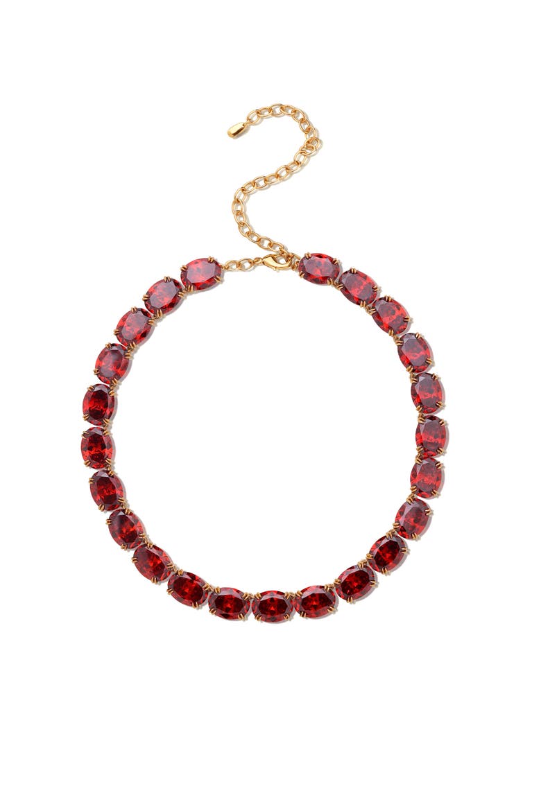 Cherry Glow Necklace, Main, color, Red & Gold
