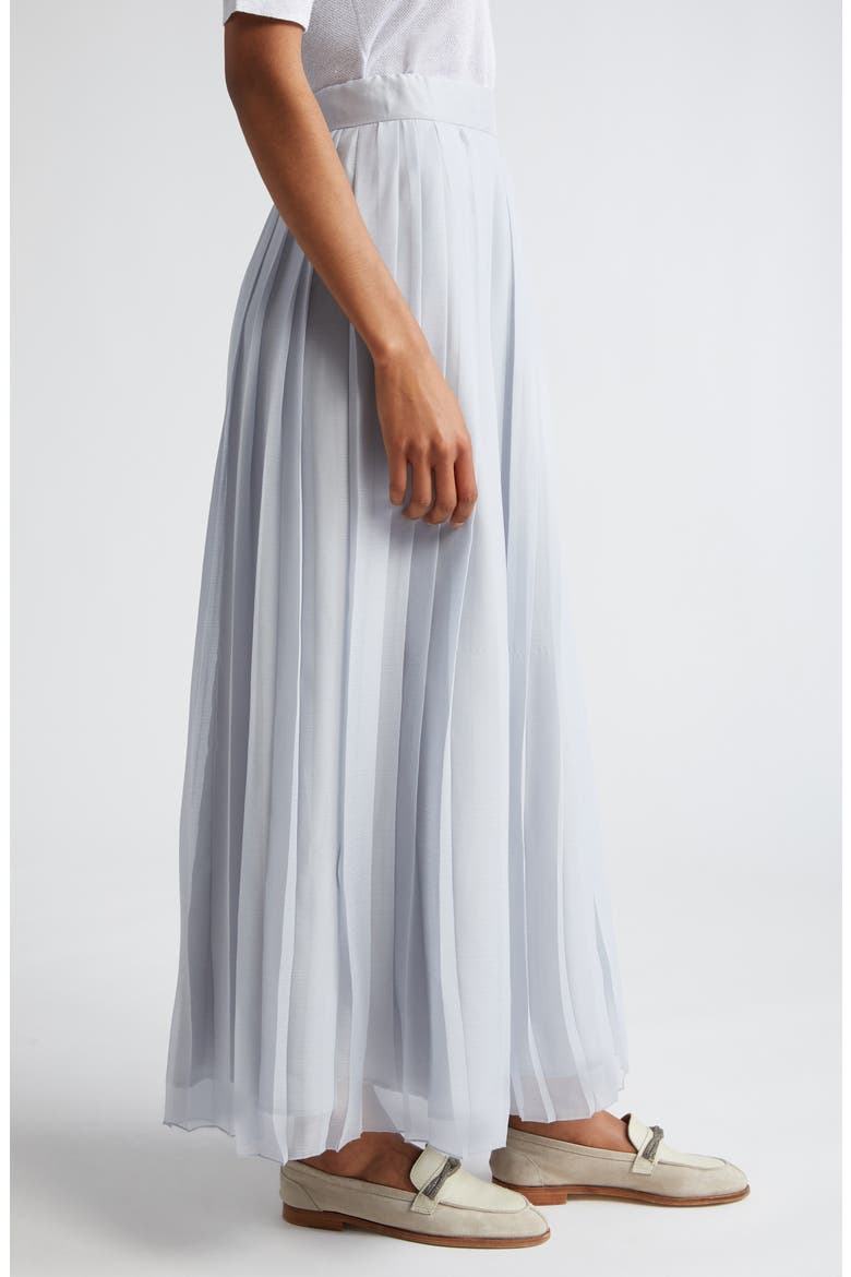 Pleated Maxi Skirt, Alternate, color, DUST