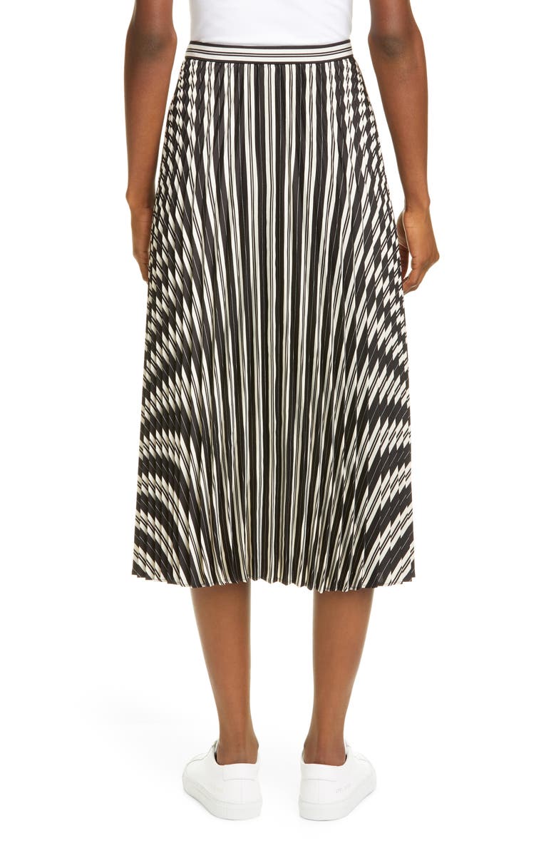 Club Monaco Annina Pleated Satin Skirt, Alternate, color, 