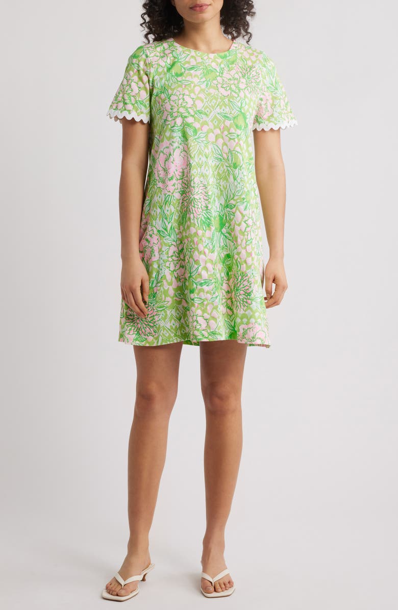 Lilly Pulitzer<sup>®</sup> Cody Cotton T-Shirt Dress, Main, color, Fauna Green
