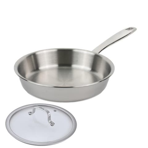 Maestro 5-Ply Stainless Steel Frying Pan with Lid
