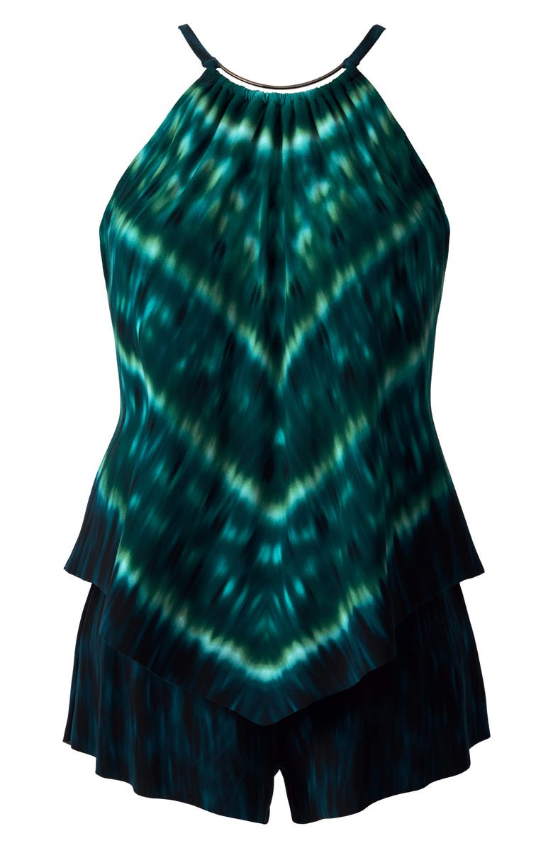 Magicsuit<sup>®</sup> Carezza Goldie Underwire One-Piece Swimsuit, Alternate, color, Black/ Green/ Turquoise