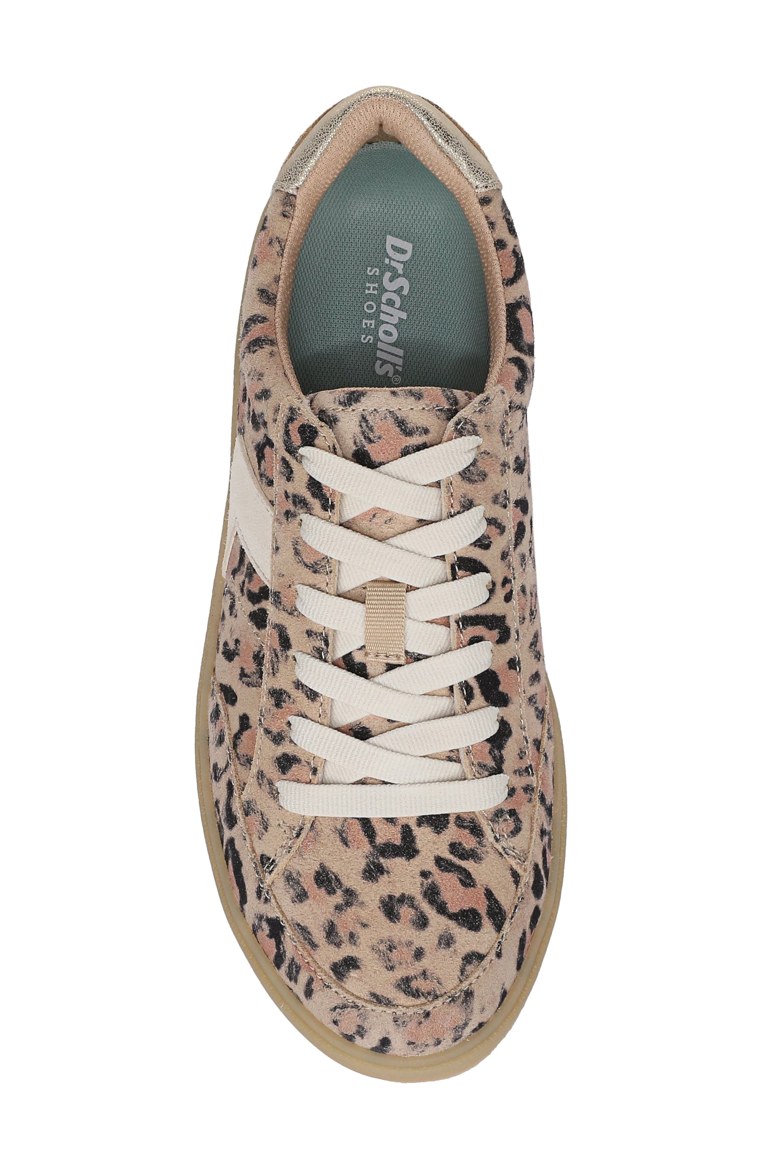 Madison Lace Platform Sneaker, Alternate, color, SAND LEOPARD PRINT SUEDE